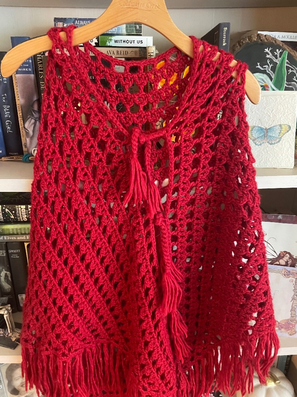 70s Style Knit Shawl